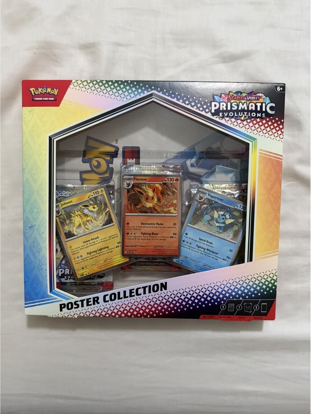 Pokemon TCG SV8.5 Prismatic Evolutions Poster Collection Box Factory - SEALED